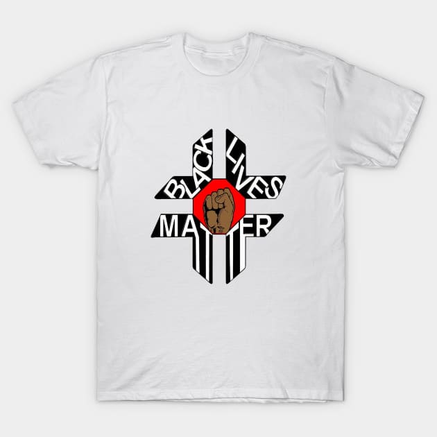 Black lives matter red heart T-Shirt by Skrolla Life